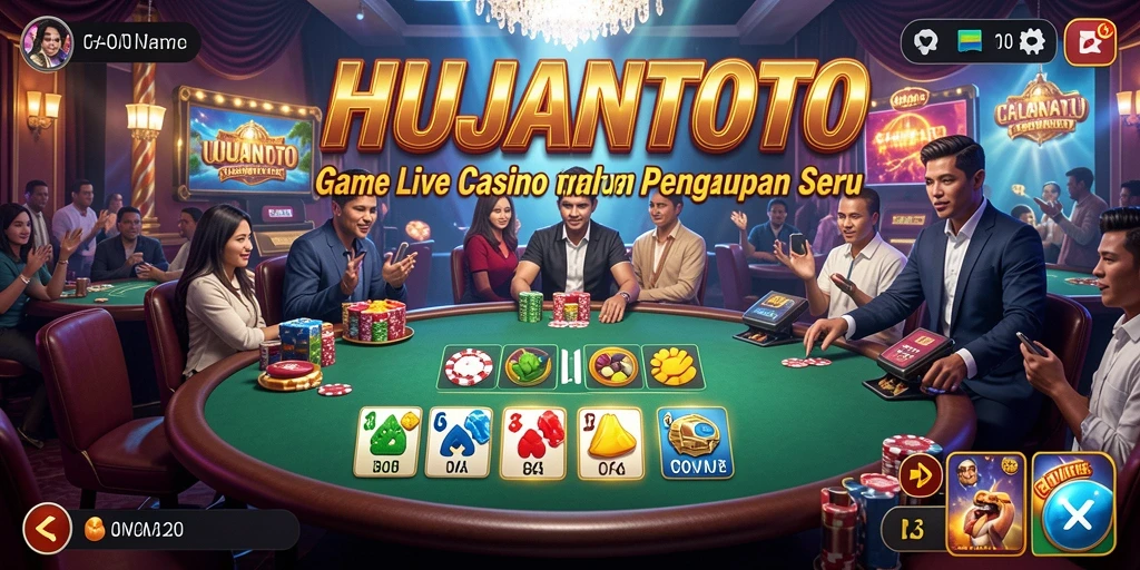 Gameplay menarik di HUJANTOTO yang menampilkan dealer langsung.