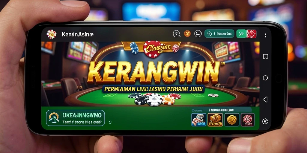 Tampilan gameplay KERANGWIN yang mendebarkan dalam sesi Live Casino.