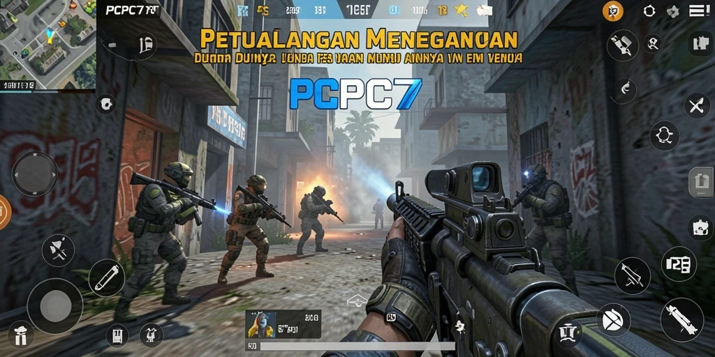 Gameplay seru dan menegangkan dalam PCPC7, grafis realistis yang memukau.